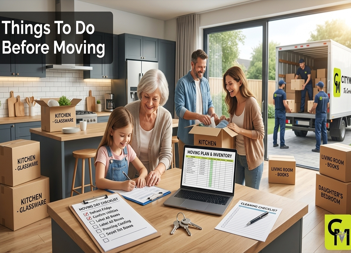 Things To Do Before Moving | Complete Moving Checklist & Tips - Citymove